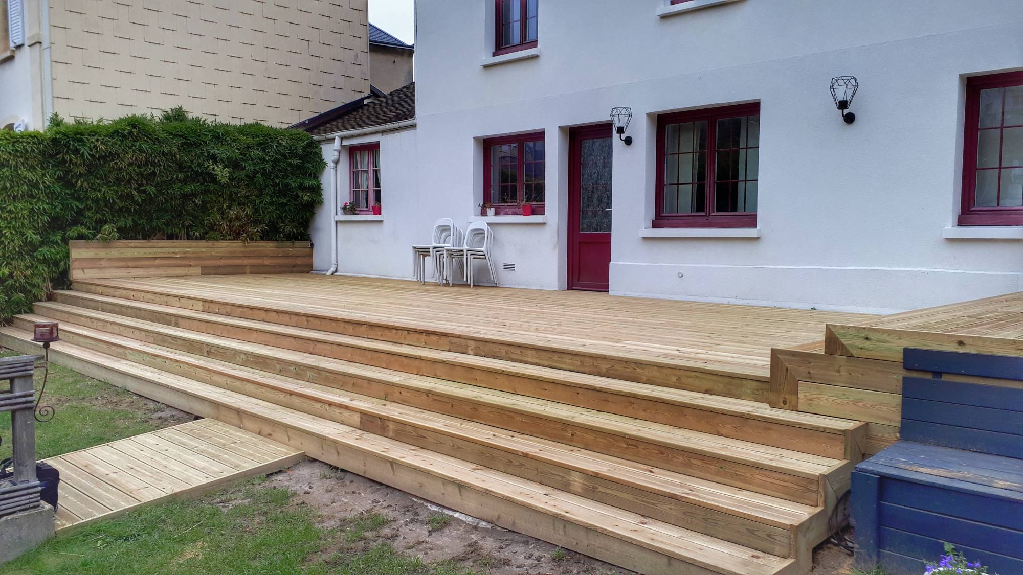 créer de l'espace avec une terrasse en bois le havre