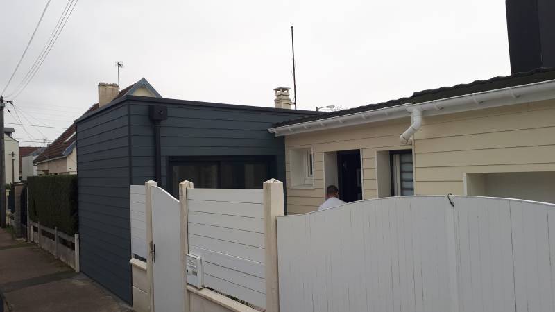 CONSTRUIRE UNE EXTENSION DE MAISON EN OSSATURE BOIS SUR EPOUVILLE