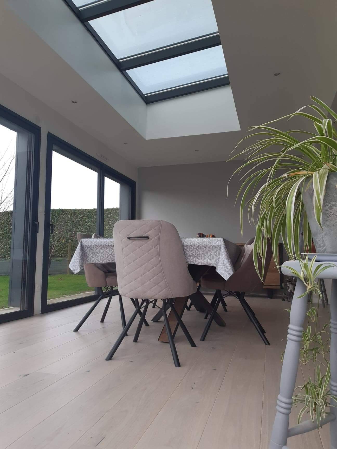 extesnion avec verrière monopente