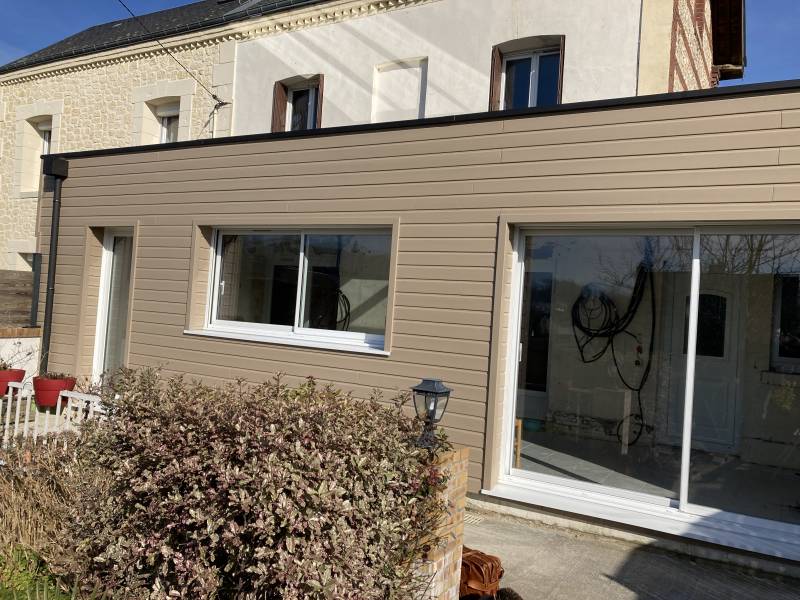 remplacer sa véranda par une extension en bois près de Montivilliers