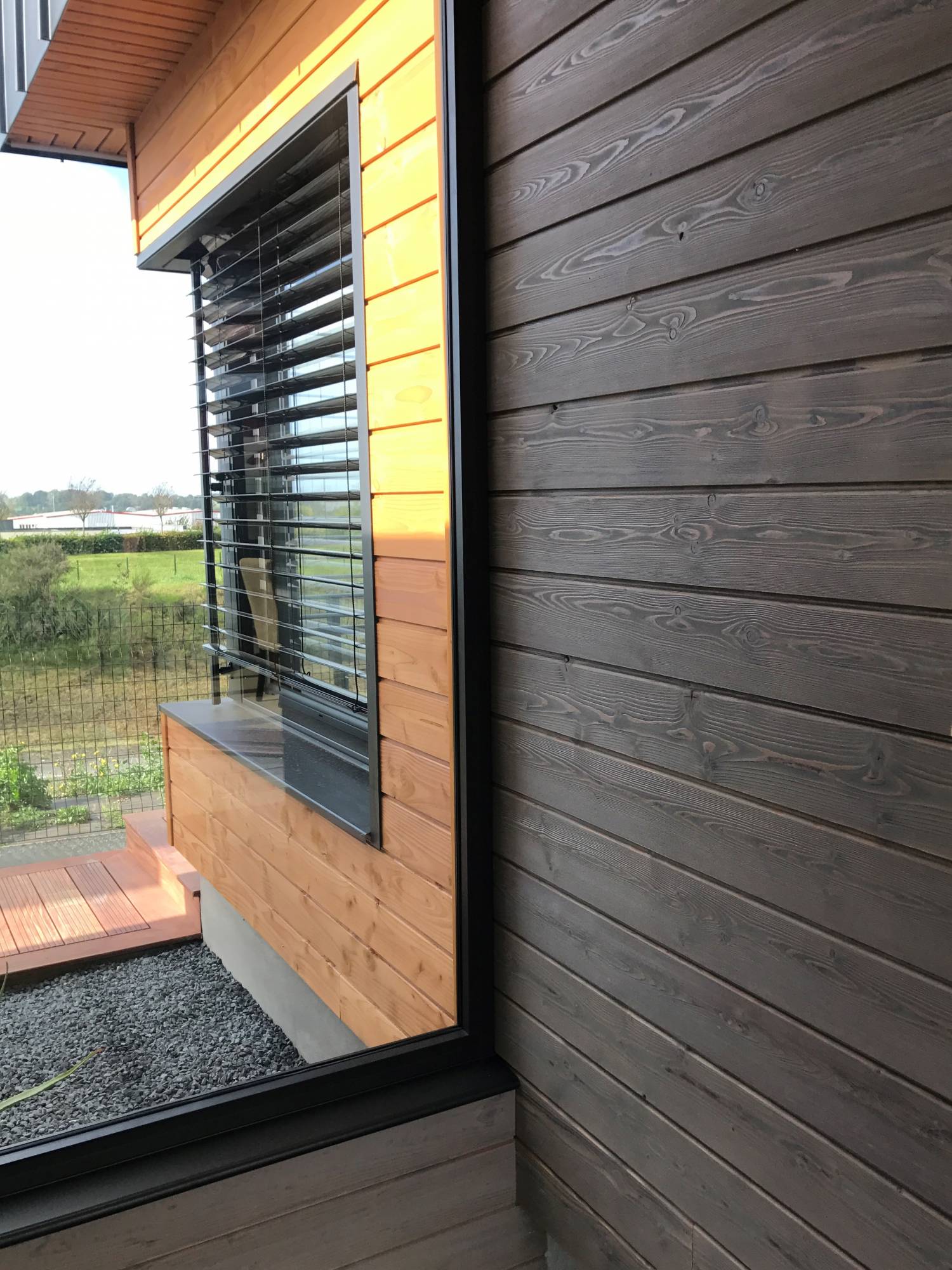 installer bardage bois naturel le havre