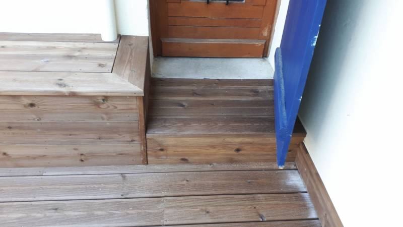 Créer une terrasse en sapin traité CL4 près du Havre